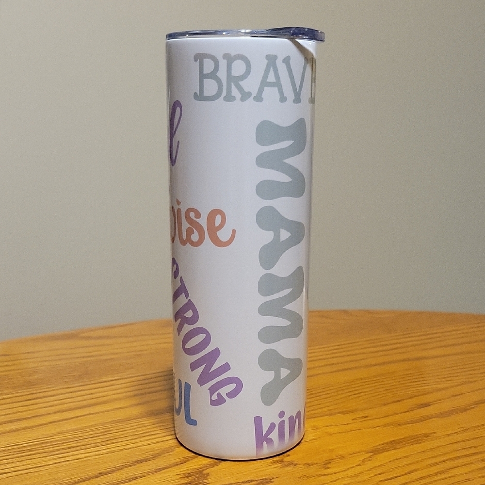 Colorful Word Art Tumbler